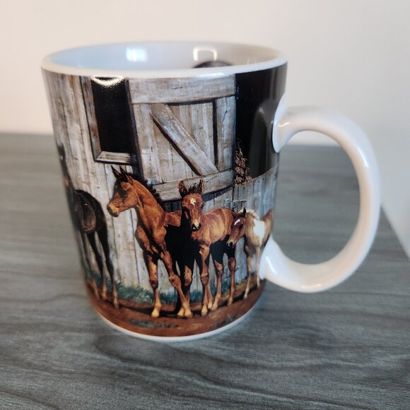 Horses Mug Lang and Wise Collector Mug "Little Partners" 2001 - Picture 6 of 9